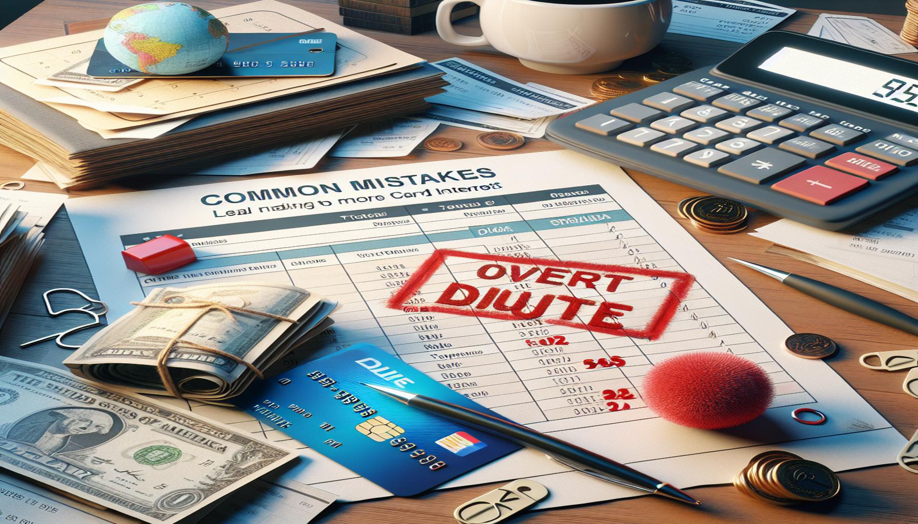 Erros comunes que te hacen pagar más intereses en la tarjeta.
